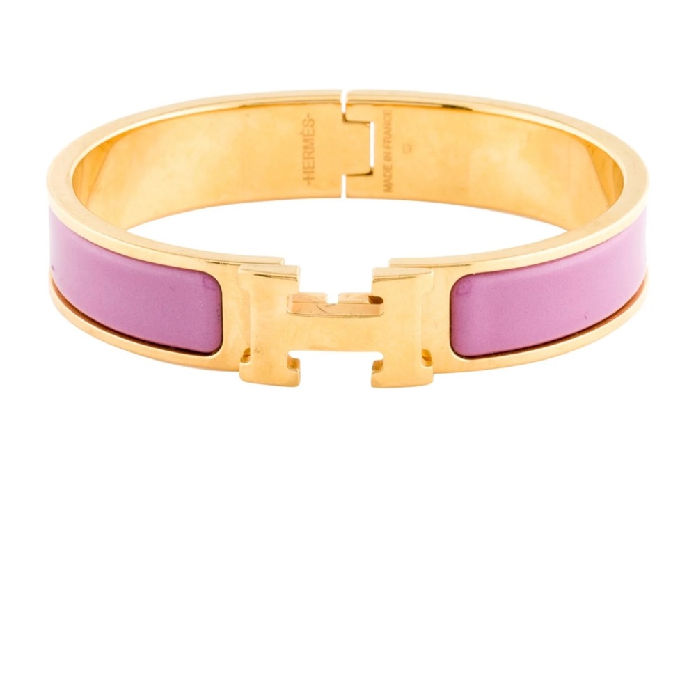 Clic H bracelet - pink & gold